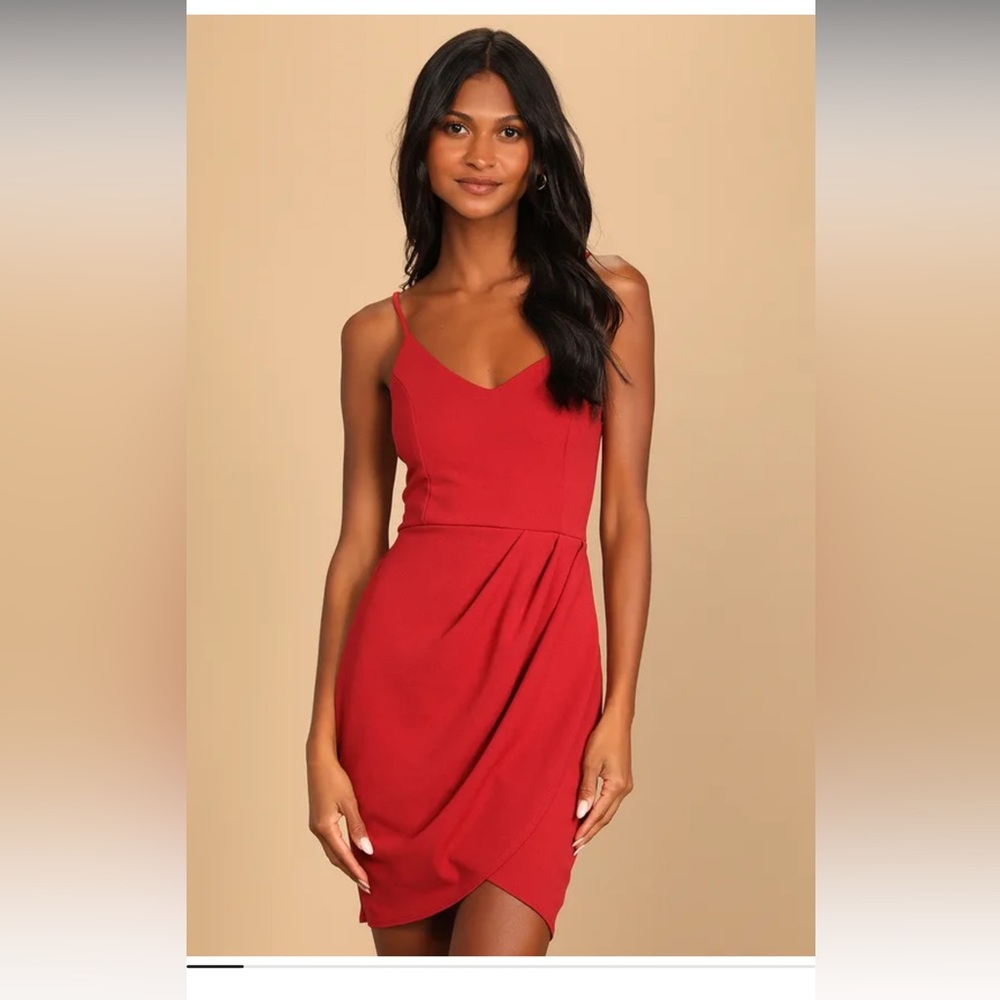 Forever Your Girl Rust Red Bodycon Dress